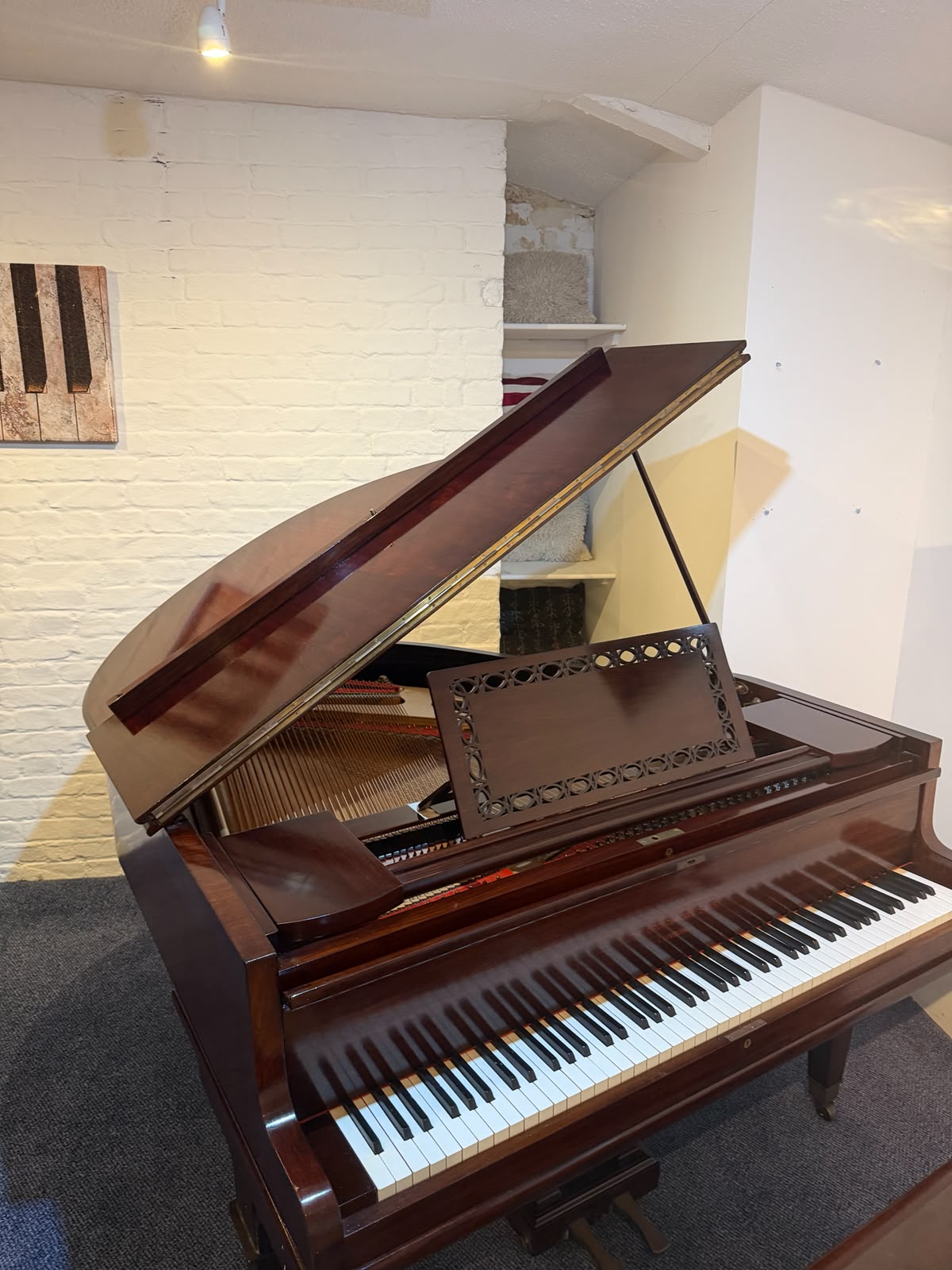 John Broadwood and Sons baby grand piano
