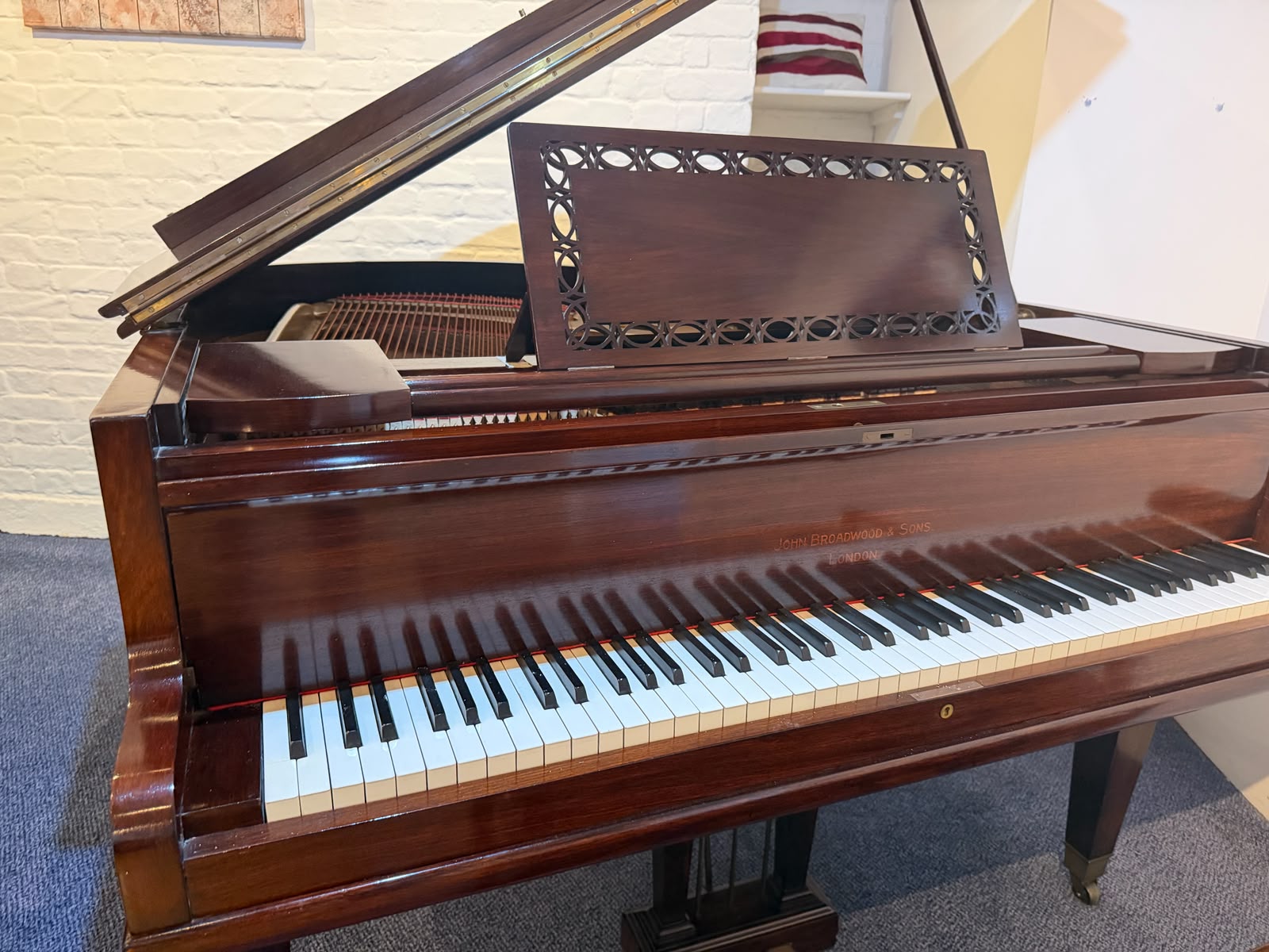 John Broadwood and Sons baby grand piano