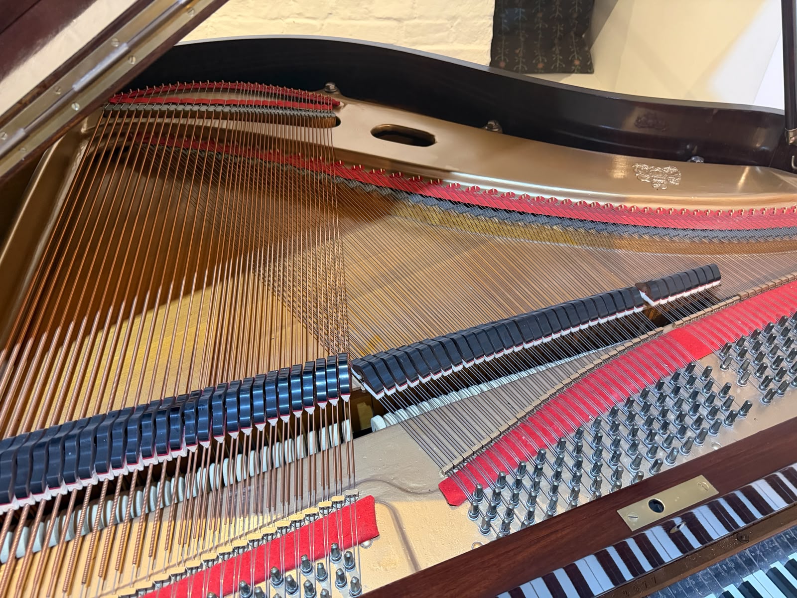 John Broadwood and Sons baby grand piano